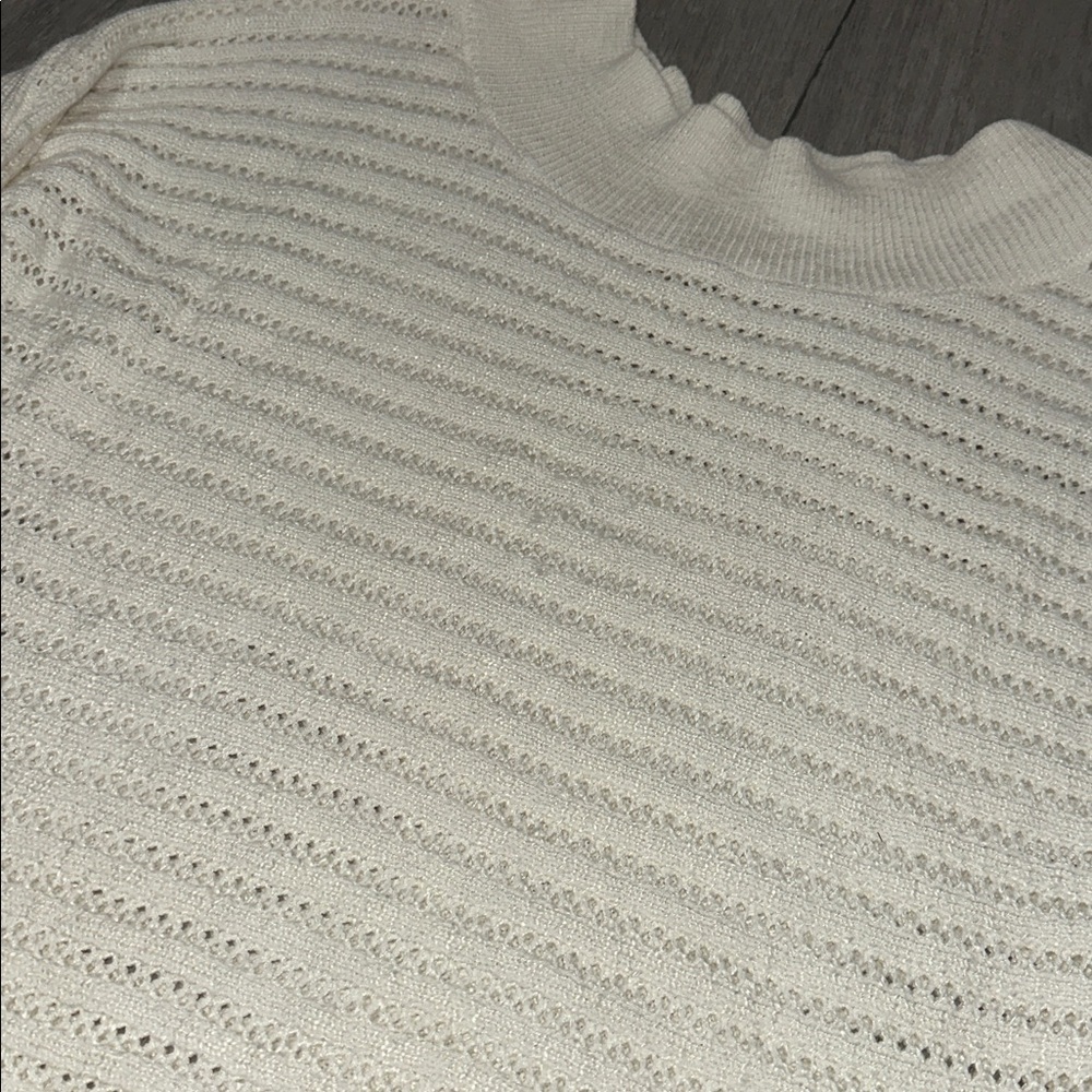 Maurices Cream Cowl Neck Sweater size Large - Picture 2 of 6
